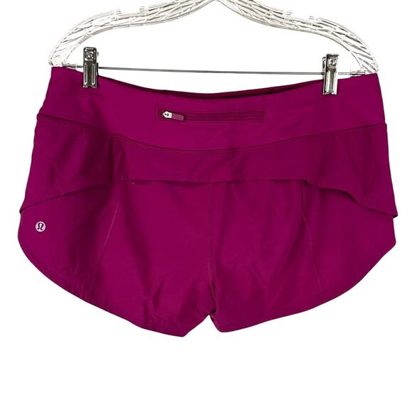 Lululemon Speed Up Low-Rise Lined Short 2.5" Magenta Purple Women's Size 10 NWT - Picture 5 of 12
